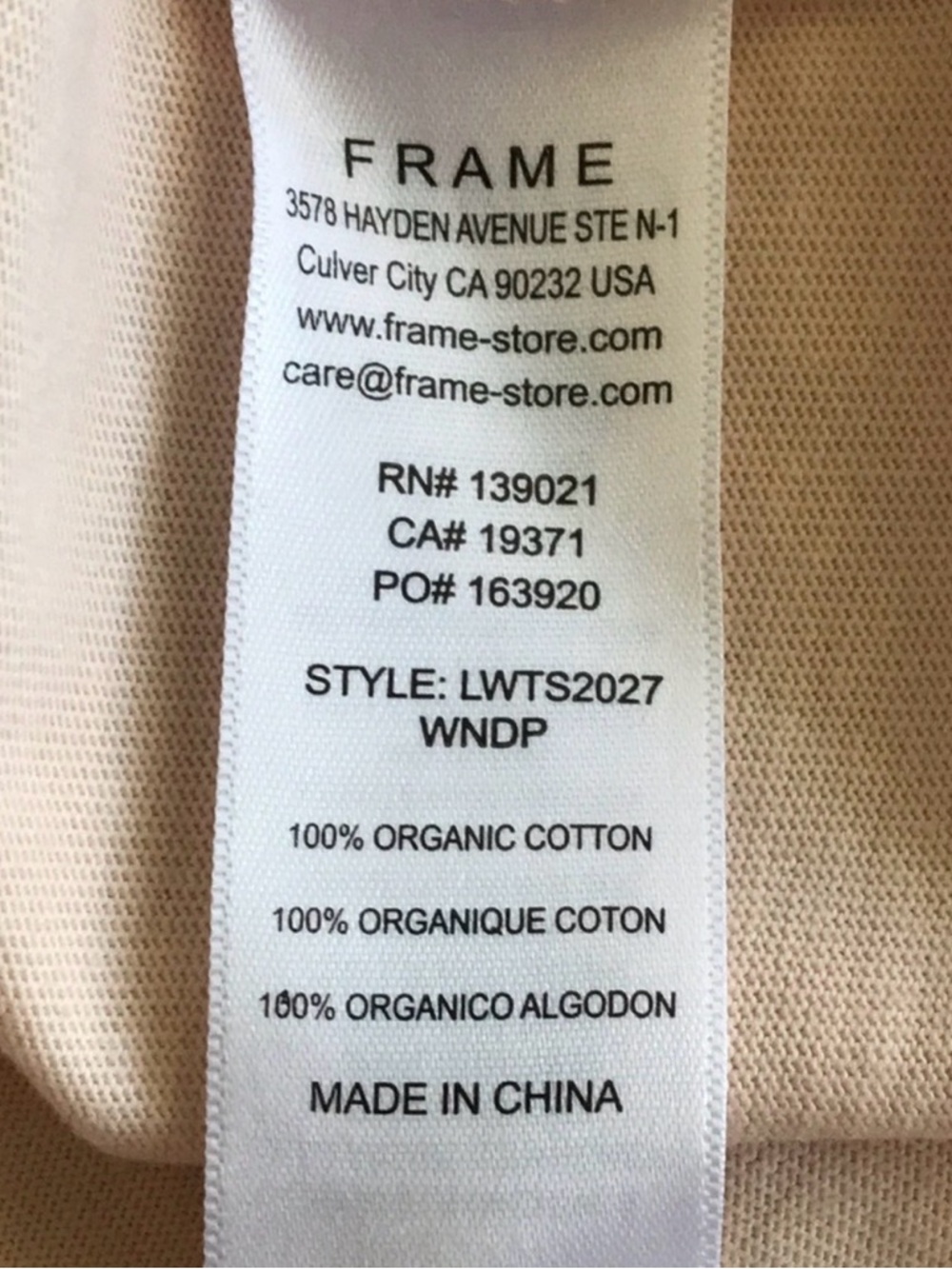 FRAME Ruched Tie Sleeve Tee Blush Pink Puff Sleeve Top XL NWT - Picture 13 of 13